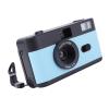 Akozon 35mm Film Camera 28mm F/8 Lens 1/120s Shutter Speed Retro Film Camera with Flash and 27 Color Films (Black Blue) view 2
