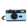 Akozon 35mm Film Camera 28mm F/8 Lens 1/120s Shutter Speed Retro Film Camera with Flash and 27 Color Films (Black Blue) view 3
