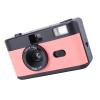 Akozon 35mm Film Camera 28mm F/8 Lens 1/120s Shutter Speed Retro Film Camera with Flash and 27 Color Films (Black Pink) view 2