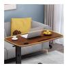 XAWSOP Mobile Standing Desk Laptop Desk Adjustable Solid Wood Bedside Table Foldable and Lifting Mobile Desk Sofa Table on Bed Mobile Computer Desk, view 2