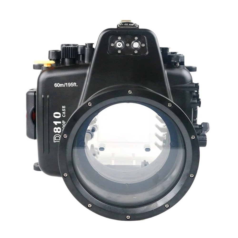 130FT/40M Underwater Depth Diving Case, Compatible for Nikon, D500 D750 D800 D810 105mm Lens Waterproof Camera Housing Cover Box