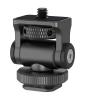 Compatible for 5"&7" Field Monitors/LED/Flash - Cold Shoe Camera Monitor Mount, 180 Tilt 1/4" Screw Holder view 1