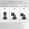 Compatible for 5"&7" Field Monitors/LED/Flash - Cold Shoe Camera Monitor Mount, 180 Tilt 1/4" Screw Holder view 3