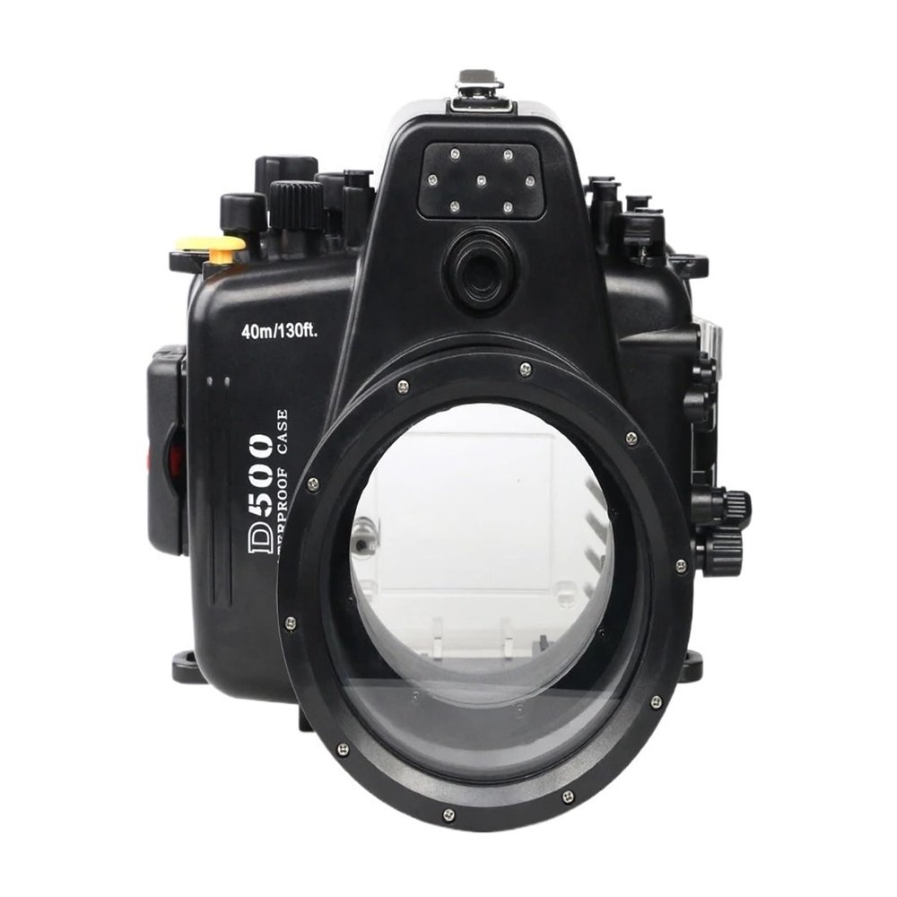 40m/195ft Waterproof Underwater Camera Diving Case, Compatible for Nikon, D500 Bag Cover