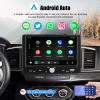 Single Din Car Stereo with Apple CarPlay Android Auto, 7" HD 1024x600 Touchscreen Car Radio with Bluetooth 5.0 Handsfree Mirror Link FM/Type-C/USB/EQ 1 Din Head Unit with Remote Control view 3