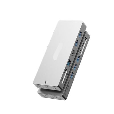 14 in 1 Type C Hub Docking Station 4K 60Hz HDTV LAN RJ45 Adapter 10Gbps USB 3.2 Hub SD/TF Reader 3.5mm PD100W