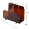CWENZXDIA Vinyl Record Storage Acrylic Vinyl Record Display Rack Storage CD Organizer Stand for Magazines Books Holder(Transparent) view 2
