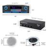 Vaiyer Home Sound System Kit - 2000 W Bluetooth Amplifier w/ 6 Qty of 8" Framed Ceiling Speakers 300 W Each, 4-Ch Speaker Selector, 500 ft Speaker Wire & Remote for Home, Office, Bar view 2