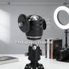 Hot Shoe Mount Adapter Mini Ball Head, 1/4 Inch Tripod Screw, 360 Degree Swivel - Durable Aluminum Alloy, Compact Design for DSLR Camera view 3