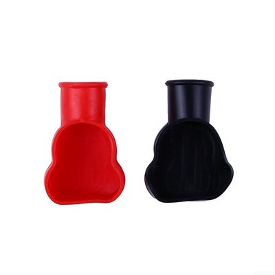 Batteries Terminal Covering Set Reliable Rubber Boots, Comes In A Pack Of Two