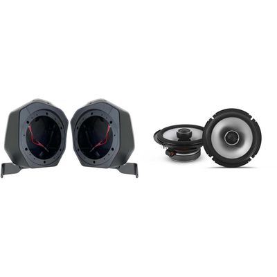 Alpine S2-S65 6.5" Coaxial Speaker Set & BR-2B65U 21-23 Bronco 2-Door Speaker Upgrade Pods