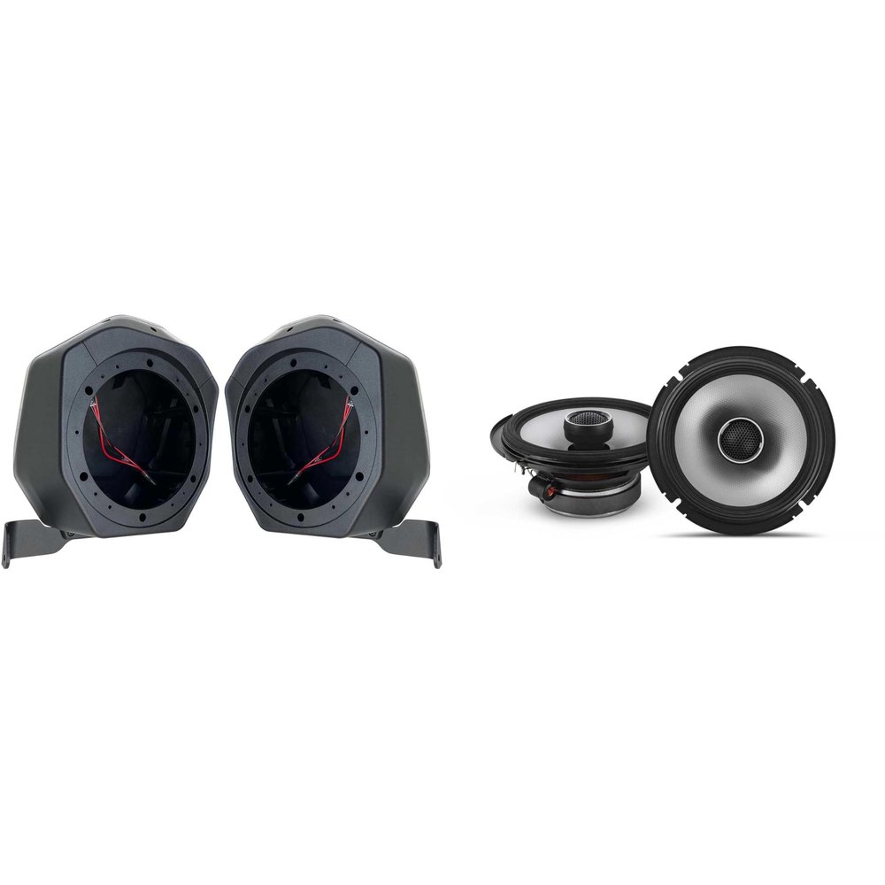 Alpine S2-S65 6.5" Coaxial Speaker Set & BR-2B65U 21-23 Bronco 2-Door Speaker Upgrade Pods