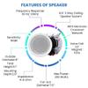 Home Theater System Kit - 2000 W Bluetooth Amplifier w/ 8 Qty of 6.5" Framed Ceiling Speakers 200 W Each, 4-Ch Speaker Selector w/Volume Control, 500 ft Speaker Wire & Remote for Home, Office- Vaiyer view 4