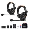 COMICA Seekcom S1 Wireless Intercom Headset System, 2.4GHz Full-Duplex Communication Headsets with 500m/1640ft Range, Noise Reduction, One-Key Broadcasting & Talk Modes for Live Show, Events (2 Sets) view 1