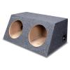 Dual 10-Inch Slanted Hatchback Sealed Subwoofer Enclosure, Car Audio Stereo Box view 3