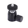 Mini Tripod Ball Head with 1/4 Inch Screw and Hot Shoe Mount Adapter, Aluminum Alloy Compact Size - Rotation, Durable Design for DSLR Camera and Ring Light (Silver Ball) view 4
