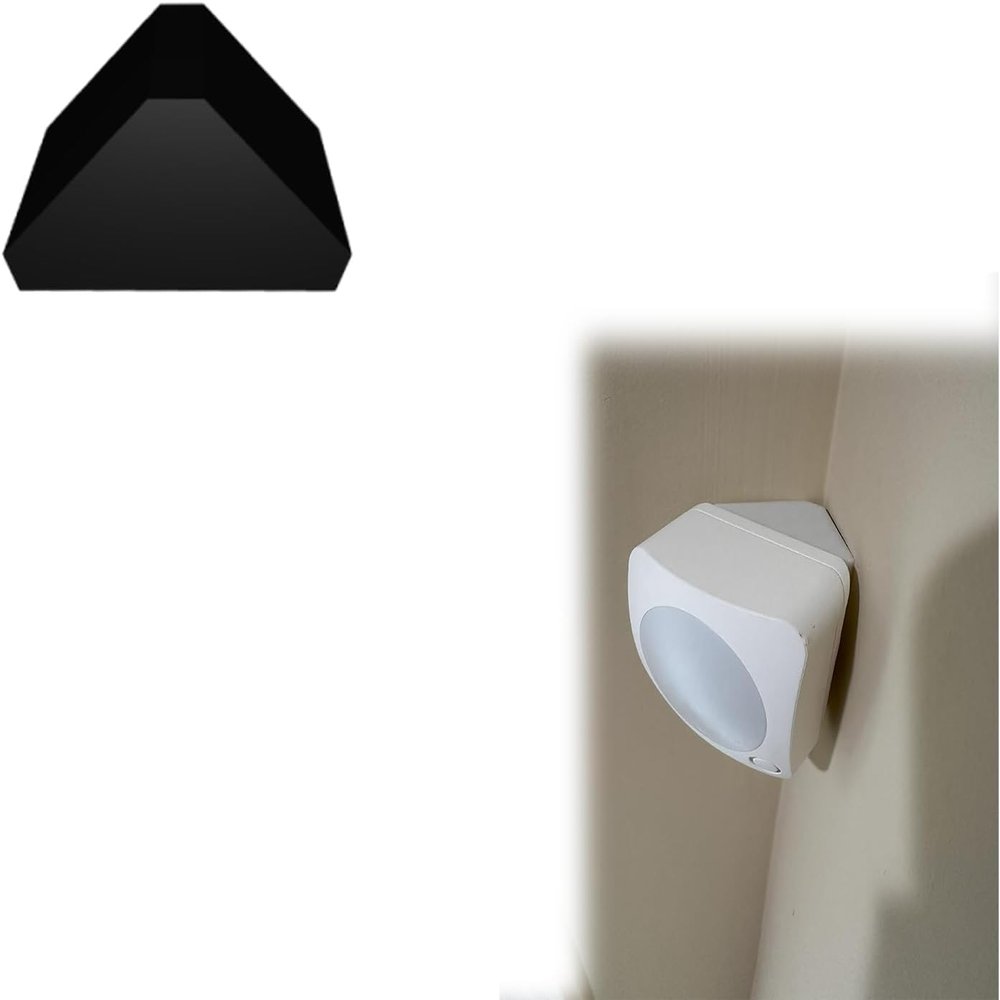 Compatible with Ring 2nd Generation Motion Sensor Corner Mount Bracket | Adjustable 90 Ball-Joint Wall Mount | Eliminates Blind Spots with Full-Room Coverage (Black)