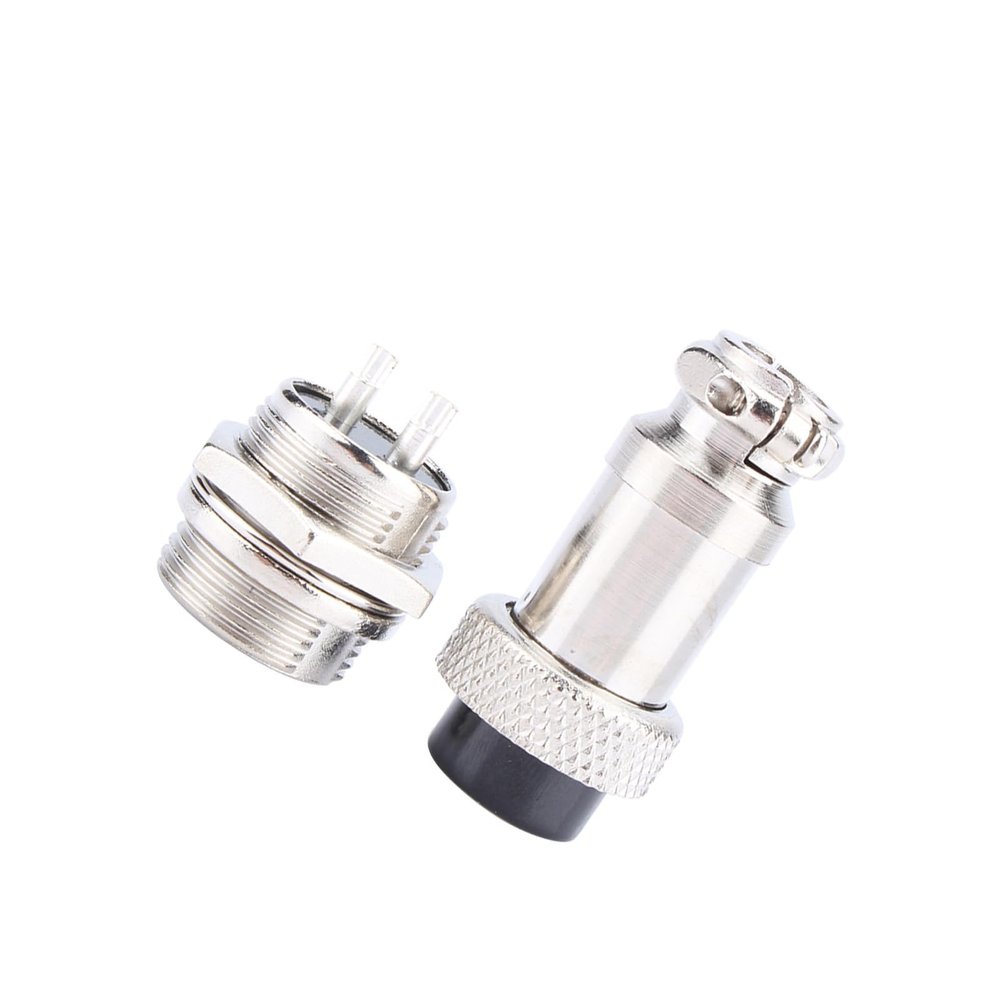 Aumotop Aviation Plug Socket Connector, Panel Metal Wire Connector, High Strength and Resistance to Pressure, Wire Connector, for Data Acquisition Systems, CNC Machine etc. with Silver