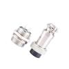 Aumotop Aviation Plug Socket Connector, Panel Metal Wire Connector, High Strength and Resistance to Pressure, Wire Connector, for Data Acquisition Systems, CNC Machine etc. with Silver view 1