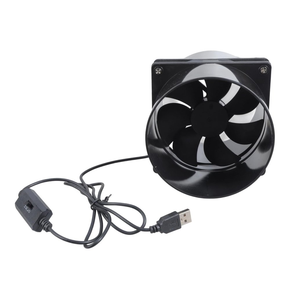 120mm USB 5V Exhaust Fan with 3 Speed Adjustable Switches Suitable for Printer Ventilation & Enclosure Cooling Systems Adaptable Airflows Ducted Exhaust Fan