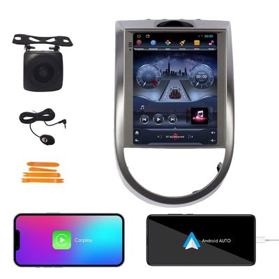 2G+64G Tesla Style Car CarPlay Android Auto Navigation Stereo GPS Radio Reverse Camera 9.7" IPS Touchscreen Headunit Tablet Media Player for Kia Soul 2008-2011, if Applicable Quad Core