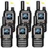 Lifetime Free Global Rapid Walkie Talkies Unlimited Range Nationwide PTT 4G LTE PoC Long Range Two Way Radios 5000 Miles Long Distance for Family,Logistics,Construction (6 Pack with SIM)