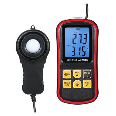 Light Meter, Anemometer Digital Meter BT Photometer Meter LCD Handheld Illuminometer Luminometer Light Meter With Data Hold Mode