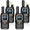 Lifetime Free Global Rapid Walkie Talkies Unlimited Range Nationwide PTT 4G LTE PoC Long Range Two Way Radios 5000 Miles Long Distance for Family,Logistics,Construction (4 Pack with SIM) view 1