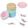 SEWACC 4pcs Macaron Phone Screen Cleaners Set, Cellphone Touch Screen Wipes Brush with Lanyard Keychain for Smartphones, Computer, Glass Lens, Random Color view 1