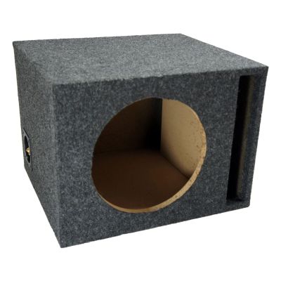 10-Inch Single Vented Car Audio Subwoofer Enclosure, Ported Speaker Box, Stereo Bass System