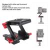 Ball Head Mount Geared Tripod Z - Shaped Aluminum Alloy Foldable Desktop Holder 1.5kg Load - Lightweight Compact Design with Quick Release Plate for Cameras and Camcorders view 4