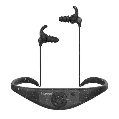 Tayogo AquaSound Pro W18- Swimming Headphones Waterproof Headphones for Swimming, 4-in-1 MP3 Player 32GB, Bluetooth 5.4, FM Radio, Compatible with T6 Transmitter for Underwater Music