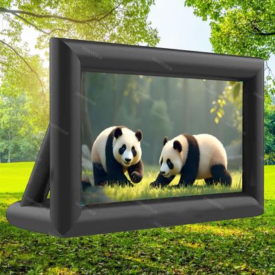 DHMYYXGS Inflatable Movie Screen,Inflatable Movie Screen Outdoor Projector Screen,for Movie Parties Backyard Outside with Air Blower and Carry Bag,Front and Rear Projection 24ft