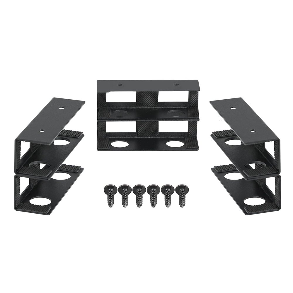 JINPIAOPIAO 3Pcs Under Desk Laptop Mount Space Saving Organizers Rack Convenient for Laptops Tablets Keyboards and More Use
