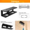 JINPIAOPIAO 3Pcs Under Desk Laptop Mount Space Saving Organizers Rack Convenient for Laptops Tablets Keyboards and More Use view 4