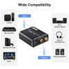 192KHz Digital to Analog Audio Converter DAC Digital Toslink Coaxial Optical to RCA (R/L) AUX Converter for TV view 2