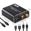 192KHz Digital to Analog Audio Converter DAC Digital Toslink Coaxial Optical to RCA (R/L) AUX Converter for TV view 3