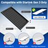 TagRecove Starlink Gen 3 Protective Cover Case, Anti-Collision Silicone Cover for Satellite Dish, Waterproof, Dustproof & Hail-Proof, Easy-Install Protective Shell for Home Starlink Gen 3, Black view 2