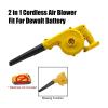 blower fan, 2 In 1 Cordless Hair Dryer And Vacuum Cleaner Electric Dust Collector Computer Dust Collector Leaf Dust Collector Power Tool Suitable,for Computer, Car, Keyboard and Home Outdoor Dust view 3