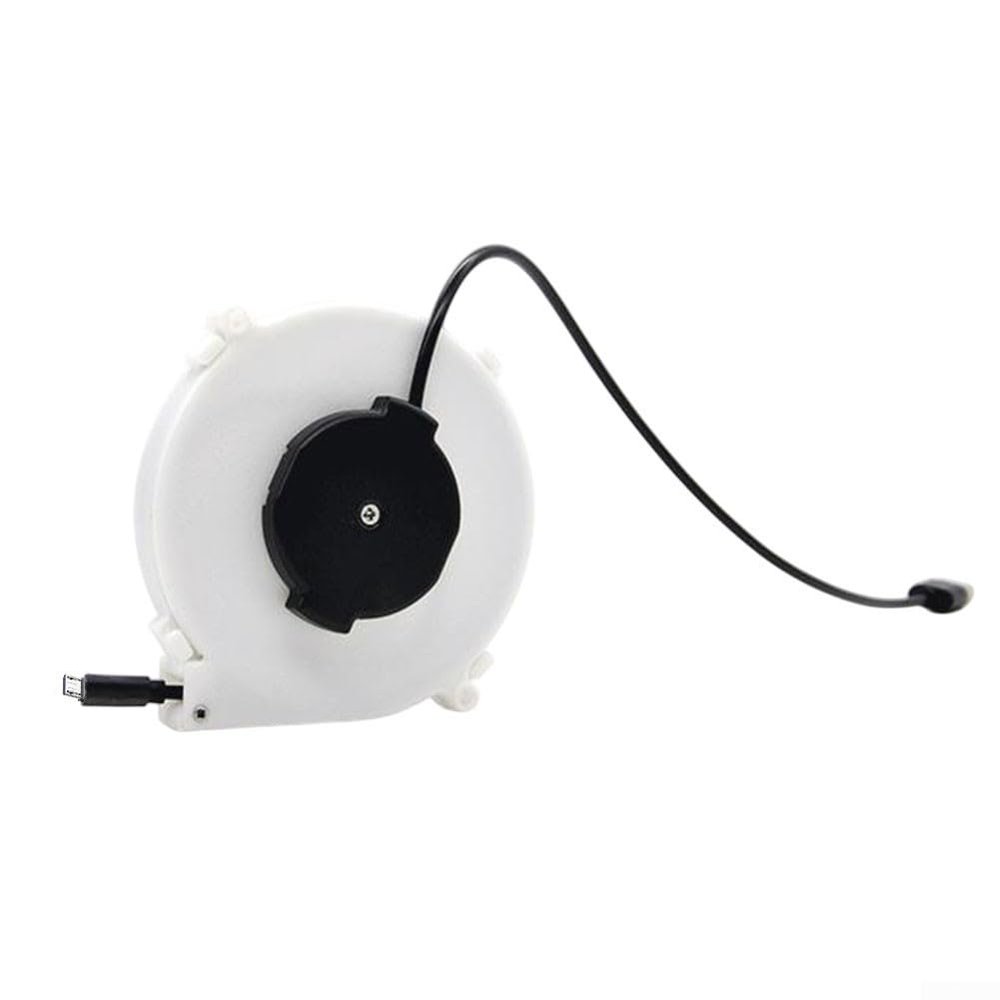 Ehlivhall Automatic Retractable Power Cord Reel ABS Fireproof Housing and PVC Wire for Safe and Use Compact Portable for Camping Outdoor Activities(1.2m And)