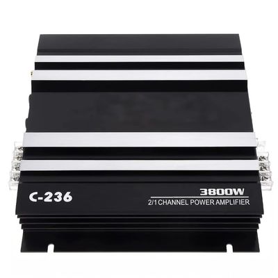 AMEMONDORA 2-Channel Car Power Amplifier, High-Performance Universal Fit Audio System, 300W Max Output, Hardwired Room Electrical Operation, 36V Max Operating Voltage C-236 12V