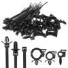 45pcs Nylon Cable Tie Wrap Fixed Fastener Clips Cars Mount Wire Clip Car Hose Fastening Zip Strap Kit view 1