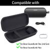 Aenllosi for Bose New SoundLink Flex 2nd Gen/Bose SoundLink Flex Bluetooth Portable Speaker Hard Carrying Case+Silicone Cover Case, Black view 3