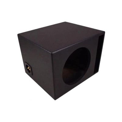 Car Audio Single 10-Inch Ported Subwoofer Enclosure, Bass Speaker Box for Stereo Systems