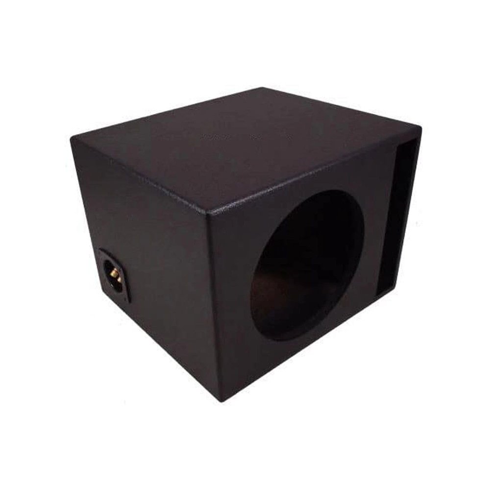 Car Audio Single 10-Inch Ported Subwoofer Enclosure, Bass Speaker Box for Stereo Systems