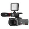 ORDRO XV80 Video Camera Camcorder 5K 48MP UHD 1080P 60fps 12X Optical Zoom for YouTube, IR Night Vision 40X Digital Zoom 3.5 Touch Screen Vlog Camera with Lens Hood and Handheld Stabilizer IR Light view 1