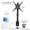 ADBWEKKF Black TV and ultra-wide monitor desk stand for screens up to 42 inches - view 2
