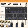KVM Switch 3 Monitors 3 Computers HDMI + DisplayPort, KCEVE 8K USB 3.0 DP KVM Switcher, 8K@30Hz/4k@144Hz Triple Monitor DP KVM for 3 PC Share 3 Display and 4 USB 3.0 Devices view 2
