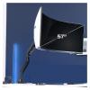 ADBWEKKF Black Pneumatic Arm Single Extra Wide Computer Monitor Desk Stand - 57" view 2