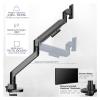 ADBWEKKF Black Pneumatic Arm Single Extra Wide Computer Monitor Desk Stand - 57" view 4